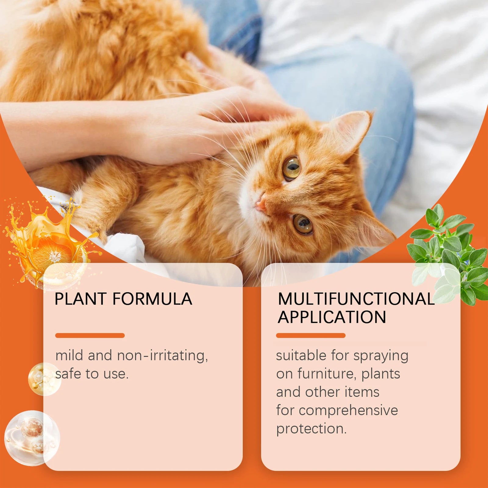 100ml Cat Scratch Deterrent Spray Cat Scratch Furniture Protector Spray Training Pet Training Liquid For Protecting Furniture
