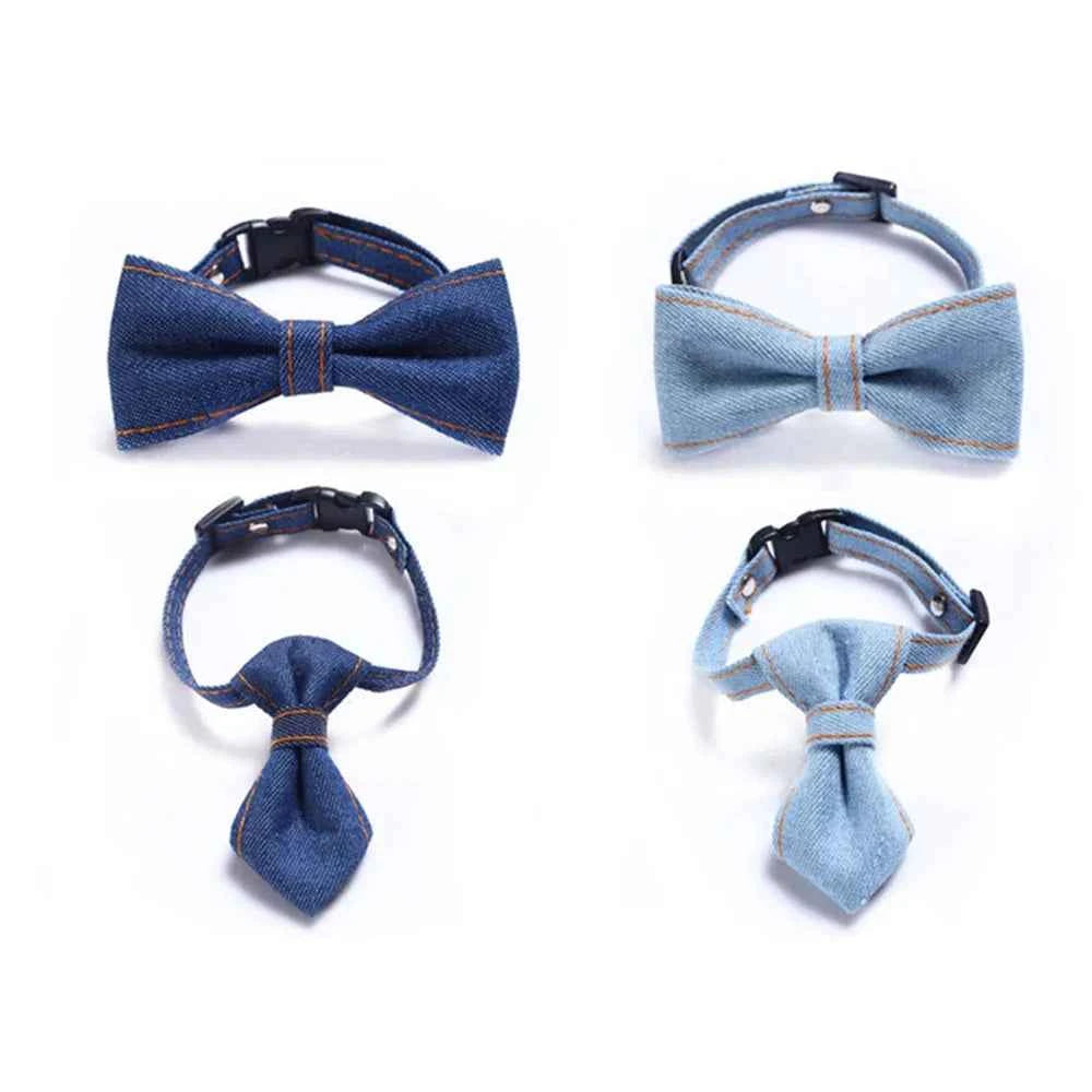 Pet Accessories for Dogs Cats Bowtie British Style Puppy Plaid Tie Breakaway Bowknot Collar for Small Dog Cat Gentleman Costume