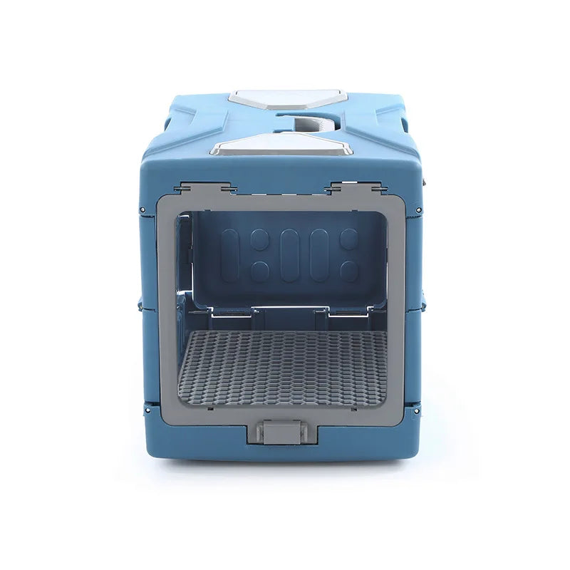 Pet Supplies Car Portable Cat Cage Portable Foldable Flight Case Breathable Kennel For Outing Pet Check-in Box - Play Paws Toys