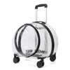 Transparent Pet Travel Carrier Portable Trolley Suitcase for Cats & Small Dogs Durable Pet Transport Case Professional Pet Cart - Play Paws Toys