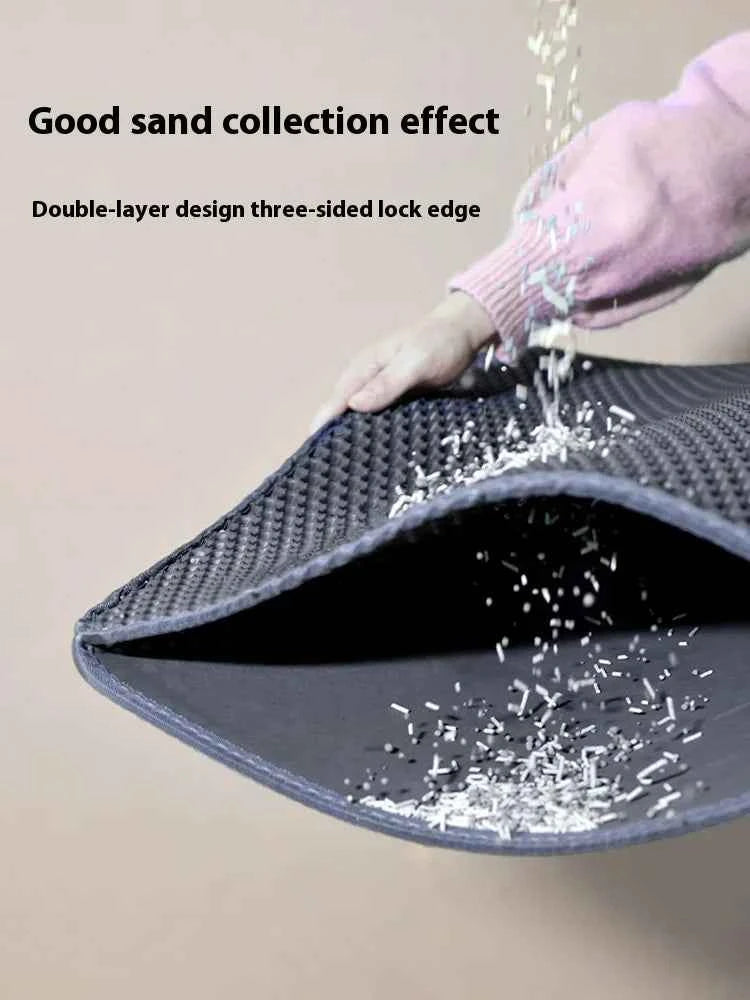 Large Cat Litter Mat Waterproof Double Layer Non Slip Litter Box Tray Pad Washable Durable Pet Toilet Training Mat