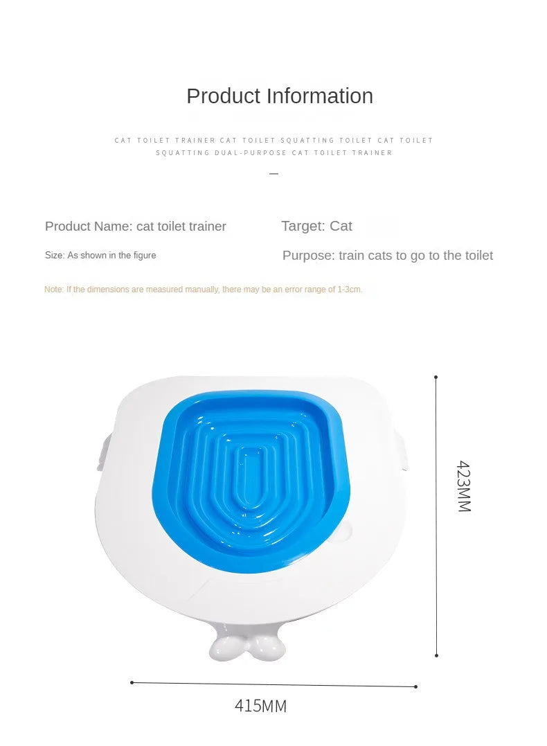 Reusable Plastic Toilet Training Kit for Cats, Toilet Trainer, Toilet for Puppy, Cat Litter Mat, Cleaning Product, Best