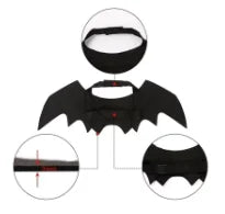 Creative Cute Pet Clothes Black Bat Wings Carrier Costume Cosplay Cat and Dog Party Pet Supplies Cosplay