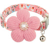 Pet Accessories Shiny Rhinestones Pet Collars Exquisite Necklaces Dog Collars Small and Medium Dogs Floral Cat Collars