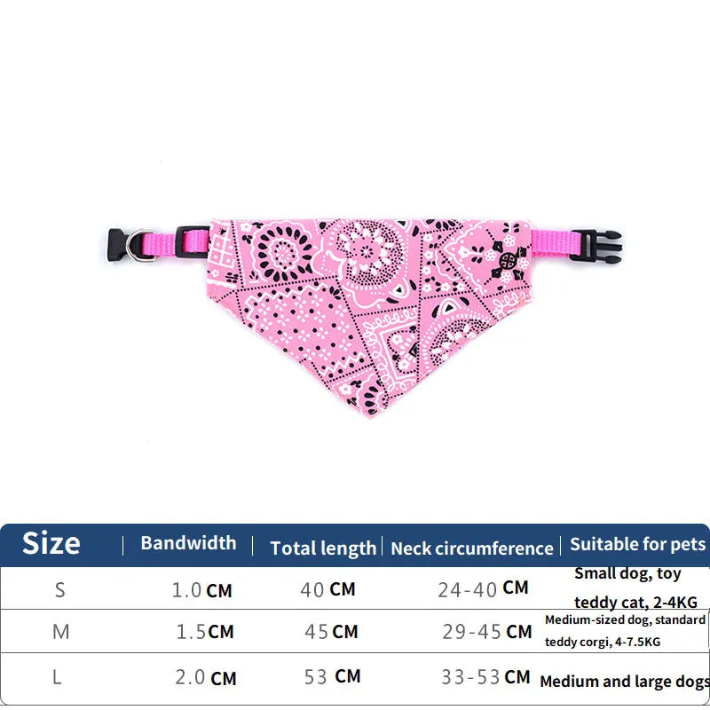 Dog Cat Neck Decor Adjustable Triangular Bandage for Pet Washable Scarf Bandana Collar Bibs Cat  Birthday Party Dress Up GWFD02