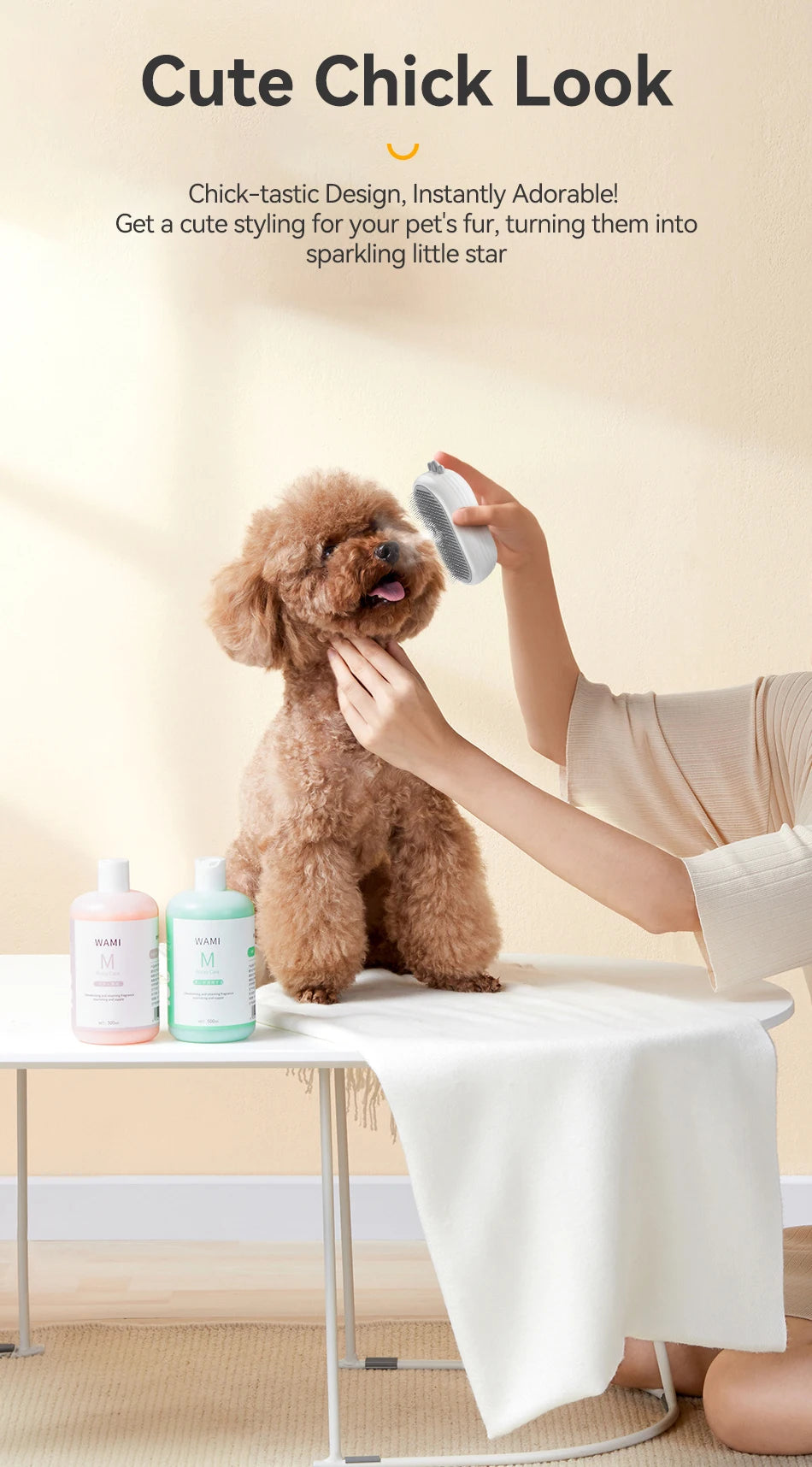 ROJECO Pet Steam Comb Cat Electric Spray Brushes for Dog Hair Removal Combs Pet Hair Grooming Tools Kitten Hair Removal Brushes