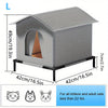 Stray Cat Houses with Mat Waterproof Winter Warm Shelter Foldable Pet Cave Nest Sleeping Beds for Outdoor Cats Small Dog Puppies - Play Paws Toys