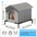 Stray Cat Houses with Mat Waterproof Winter Warm Shelter Foldable Pet Cave Nest Sleeping Beds for Outdoor Cats Small Dog Puppies - Play Paws Toys