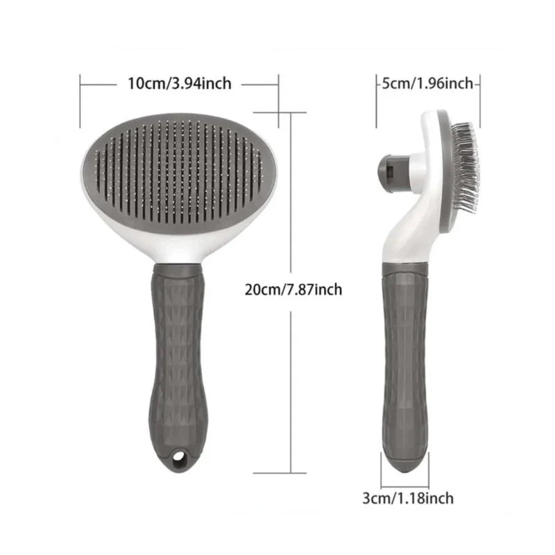 Pets Grooming Brush Self-Cleaning Dog &   Cat Hair Remover Deshedding Massage Comb