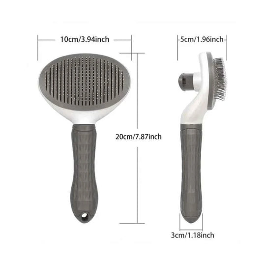 Pets Grooming Brush Self-Cleaning Dog &   Cat Hair Remover Deshedding Massage Comb