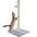 32" Tall Cat Scratching Posts For Indoor Cats Adults With Toy Ball, Large Cat Scratch Post Includes Sisal Rope