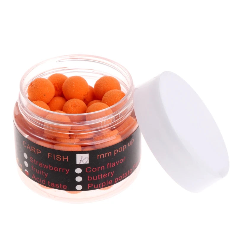 Y1UC 1 Box Carp Floating Fishing Lure Artificial Baits Beads Pops Up Flavor Smell Bal