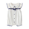 Baby jumpsuit summer newborn pure cotton flying sleeve harem newborn baby girl clothes thin women's summer clothing