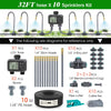 Dual Zone Independent Smart LCD Display Garden Watering Timer Atomization Spray Kit Mist Cooling System Irrigation Controller