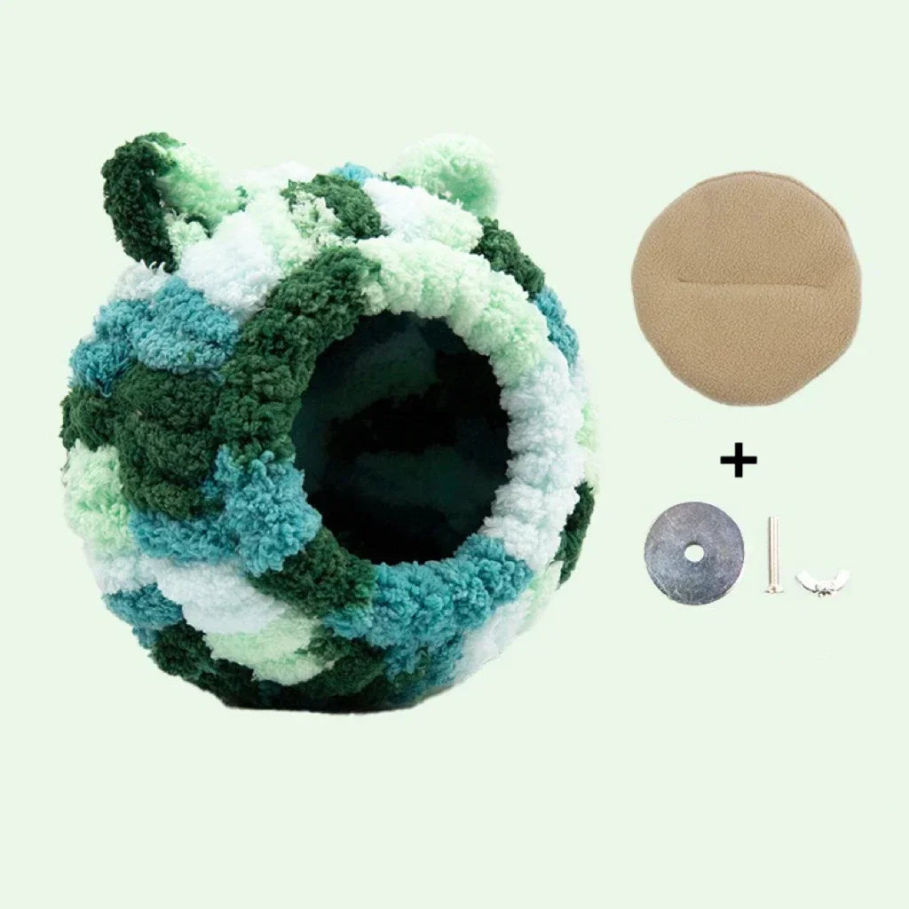 새장 Warm Bird Nest Winter House Hanging Hammock Cage Accessories Plush Hideaway for Parrot Hummingbird Decoration Bird Cages