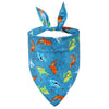 Dog Bandana Fruit Floral Spring Washable Soft Doggy Scarf Kerchief Summer Adjustable for Small Medium Large Dogs Pets