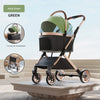 Detachable Pet Stroller Ultra-light Portable Outdoor Cat and Dog Stroller Aluminum Alloy Frame Four-wheel Shock Absorber - Play Paws Toys