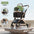 Detachable Pet Stroller Ultra-light Portable Outdoor Cat and Dog Stroller Aluminum Alloy Frame Four-wheel Shock Absorber - Play Paws Toys