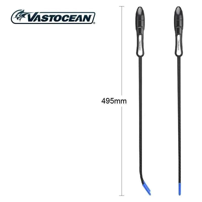 Vastocean Coral Tweezers High Carbon Fiber Suspendable Coral Tweezers Coral Tool Holder Straight Tweezers Curved Tweezers 495mm