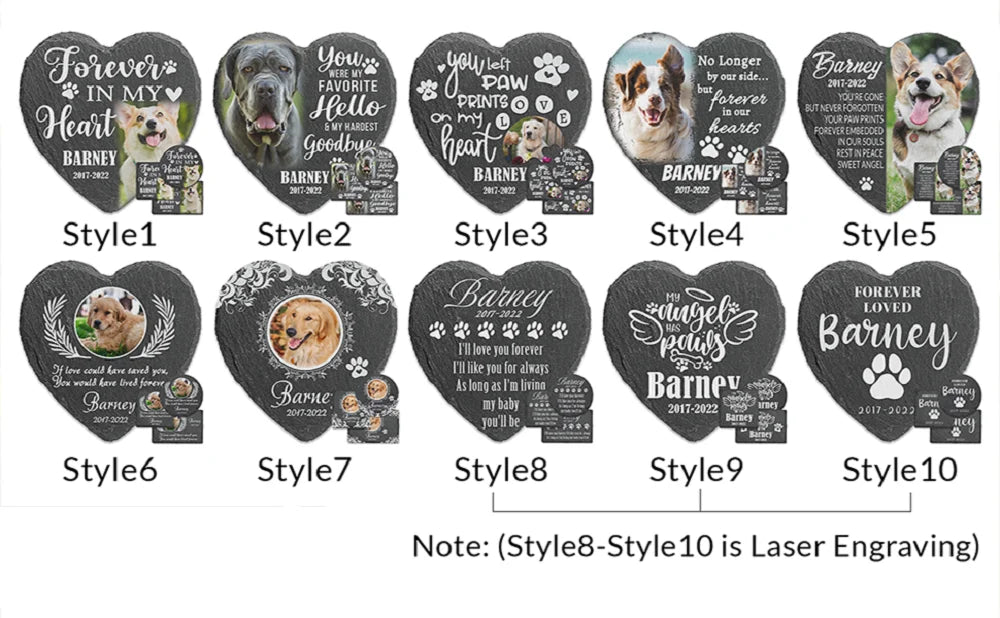 Custom Pet Memorial Stones Pet Grave Stones Personalized Dog Memorial Gifts for Loss Memorials & Funerary Support Dropshipping