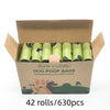 Biodegradable Pet Waste Bags Thickened Portable Printed Dog Poop Bags Eco-friendly Outdoor Pet Poop Pickup Bags with Organizer