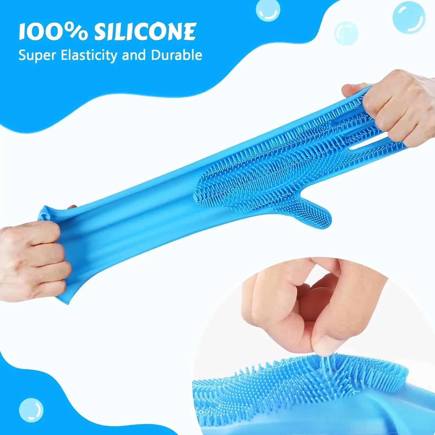 Pet Grooming Cleaning Gloves Dog Cat Bathing Shampoo Glove Scrubber Magic Dishwashing Cleanner Sponge Silicon Hair Removal Glove