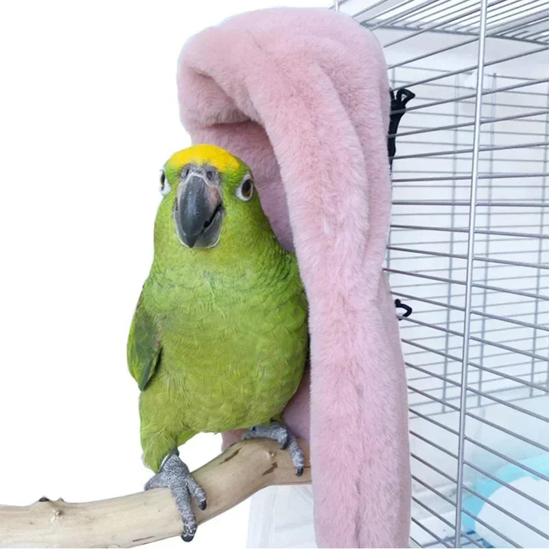 Warm Bird Hammock Shawl Nest Corner Parrot Blanket Windproof Pet Small Animal Hamster Hanging Tent Bird Cages Decoration