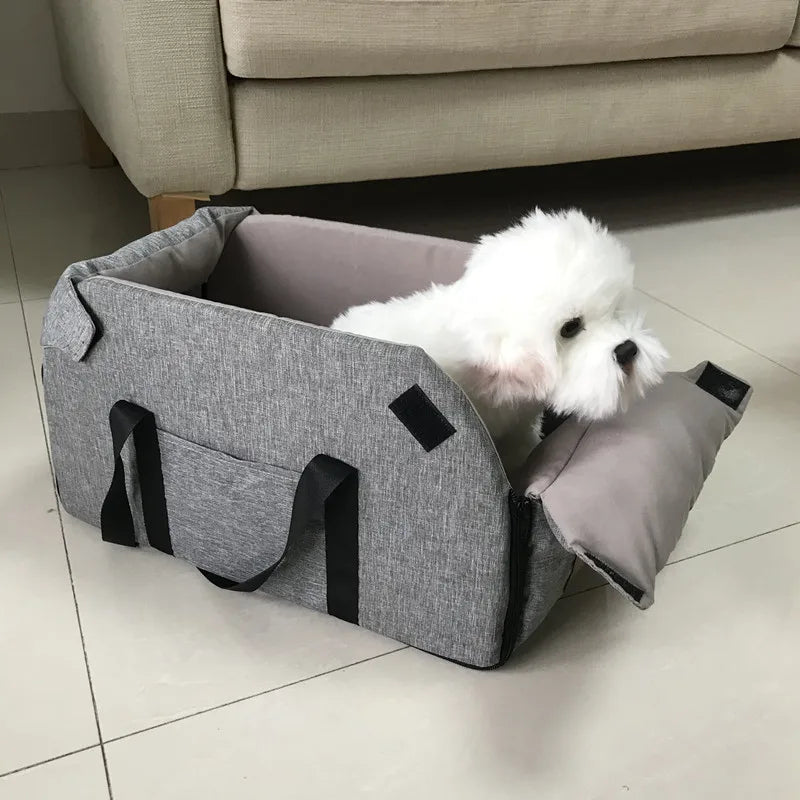 Portable Car Safety Pet Seat For medium/Small Dogs Cat Travel Central Control Cat DogBed Transport Dog Carrier Protector DogBags - Play Paws Toys