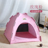 Pet Tent Bed Removable Cat Sofa Basket Canvas Semi-enclosed Cat House Dog Cave Hut Cat Sleeping Bed for Room Decor Pet Supplies - Play Paws Toys