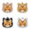Cute Personalized Cat Tags Stainless Steel Colored Pattern Pets Cat Name Tags Pendant Engraved Keyring Kitten Accessories