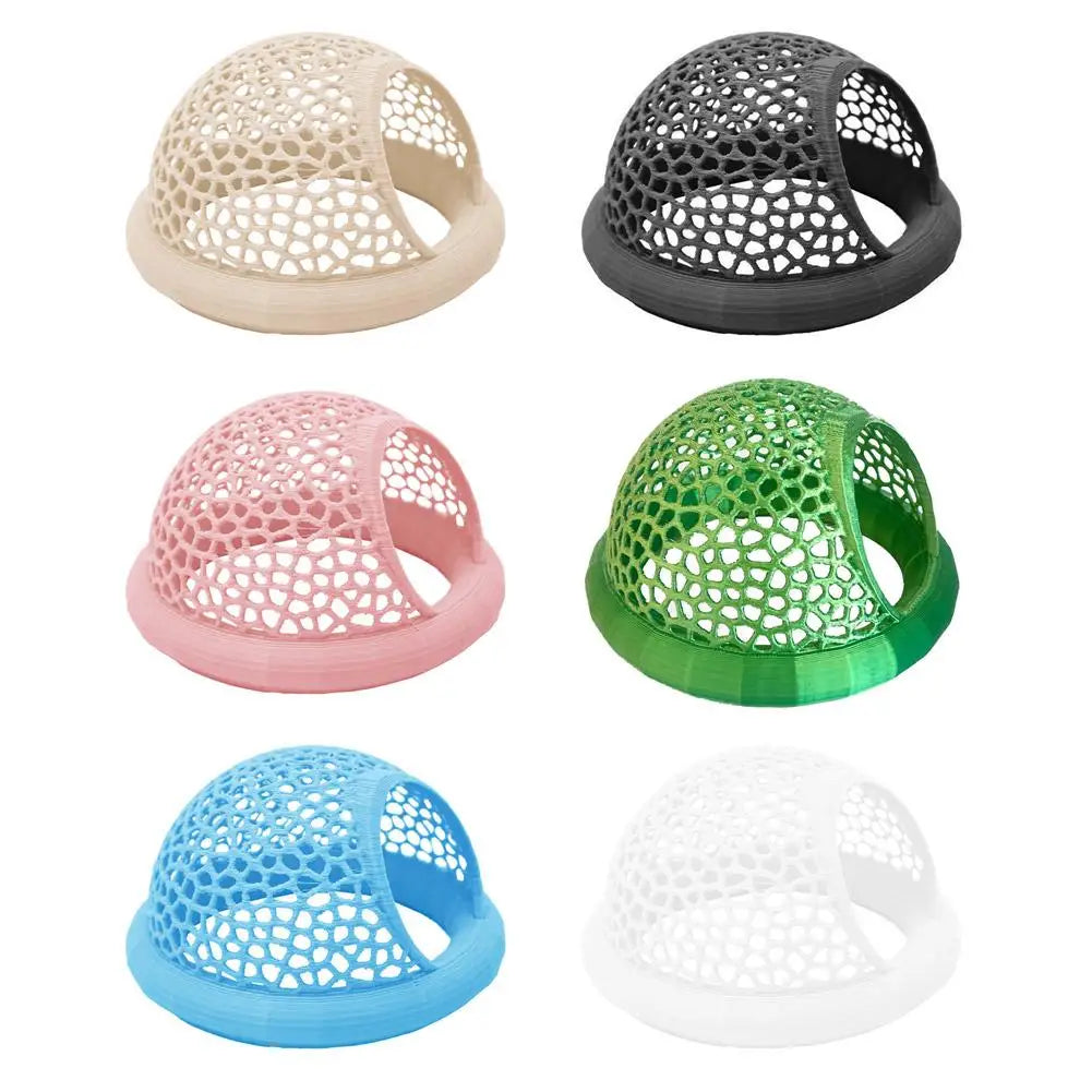Aquarium Floating Cave Fish Shrimp Hideout Shelter 3-in-1 Hammock Feeding Ring & Resting Spot for Betta Small Aquatic Pets