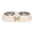 Double Stainless Steel Pet Bowl for Cats and Small Dogs, Food and Water Bowl Set with Anti-Slip Base and Cute Bow Accent