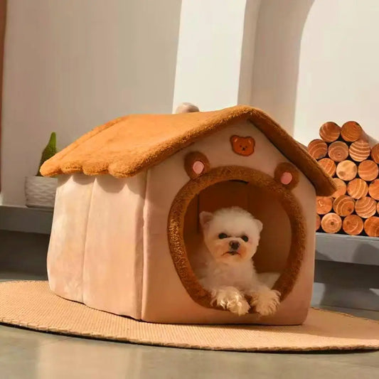 Thickened Pet Warm House Cat And Dog House Winter Warm Universal For All Seasons Detachable And Washable Cute New Comfortable - Play Paws Toys