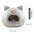 Winter Warm And Cold Proof Cat Bed Cozy Cat Cave Bed Cat Tent With Removable Cushion Pillow Cat Head Shape Cute Pet Supplies - Play Paws Toys