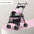 Pet Stroller Dogs Cats Teddy Bear Baby Stroller Small Pet Stroller Light and Foldable Suitable Outdoor Travel Dog Cat Supplies