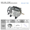 220V Hailea External High Power AC E-magnetic Air Pump Fish Pond Oxygen Pump Compressor for pond Air Aerator Pump ACO-208 308