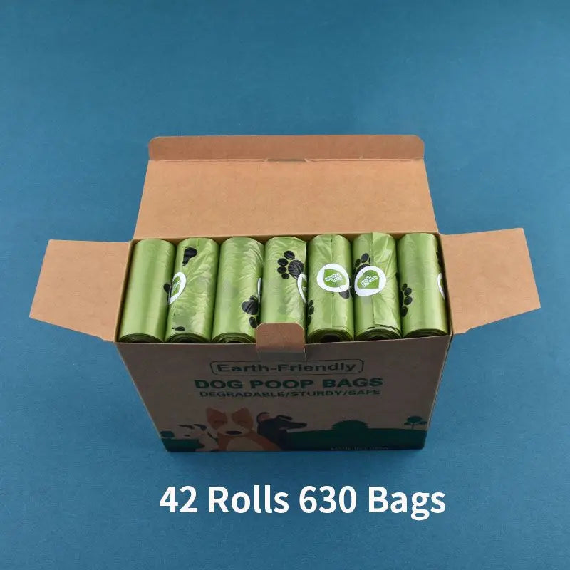 Pet Biodegradable Trash Bag 36-42 Rolls Dog Poop Bags Bulk  cented Poo Bag Degradable Cat Waste Bags Dog Poop Dispenser