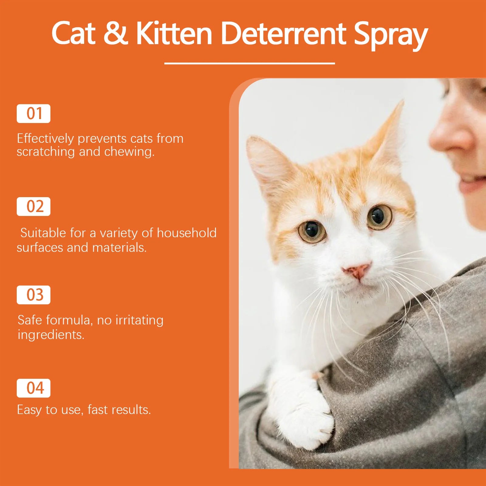 Pet Anti Scratch Spray Restricted Area Scratch Training Stop Sofa Chewing Anxiety Relief Calming Cat Furniture Protector Spray