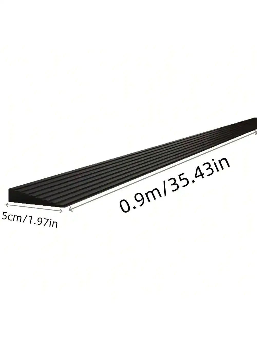 1PC 0.9M Multi Purpose Ramp Mat Door Threshold Ramp Self Adhesive Durable Non Slip Suitable for Robotic Vacuums Home Accessories
