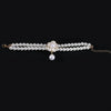 Pet Accessories Double Layer Pearl Pet Necklace Sweet Flower Pendant Cat Neck Chain Adjustable Pet Pearl Collar Photograph