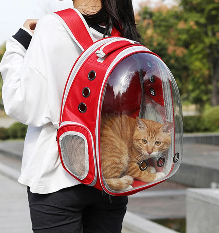 High Quality Astronaut Portable Cat Travel Bag Breathable Space Capsule Expandable Transparent Carrier Pet Backpack For Cat Dog - Play Paws Toys