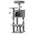 JHK 44In Cat Tree Tall Multi-Cat Climbing Tower for Pet Furniture Natural Sisal Scratching Posts Stable Pet House for Indoor Cat