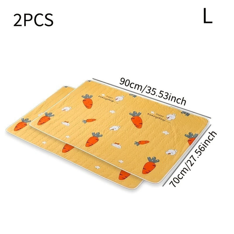 2PCS Washable Reusable Cat And Dog Urine Pads For Daily Use By Cats And Dogs Floor Mats Dog Cages Garden Picnics All Seasons