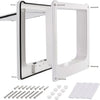 Interior Cat Door 4 Way Rotary Lock Magnetic Closure Indoor Pet Door for Up to 20lbs Cats and Doggie Weatherproof Large Cat Door