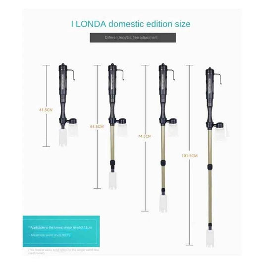 Fish tank aquarium electric battery water changer sand washer fish tank water absorber electric water pump to suck stool