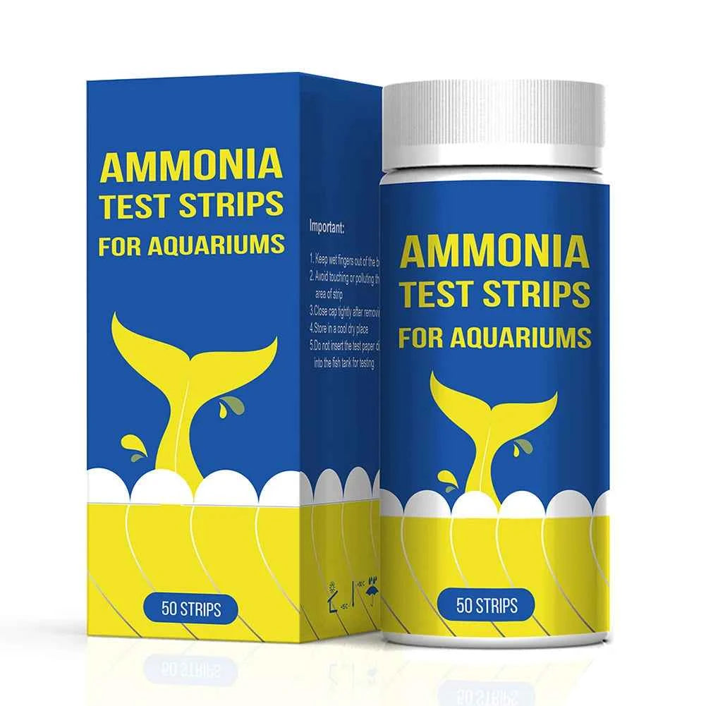 Ammonia Nitrogen Quick Water Quality Test Strips Aquarium Quick Water Quality Test Strips Paper Kit Ammonia Nitrogen Tool