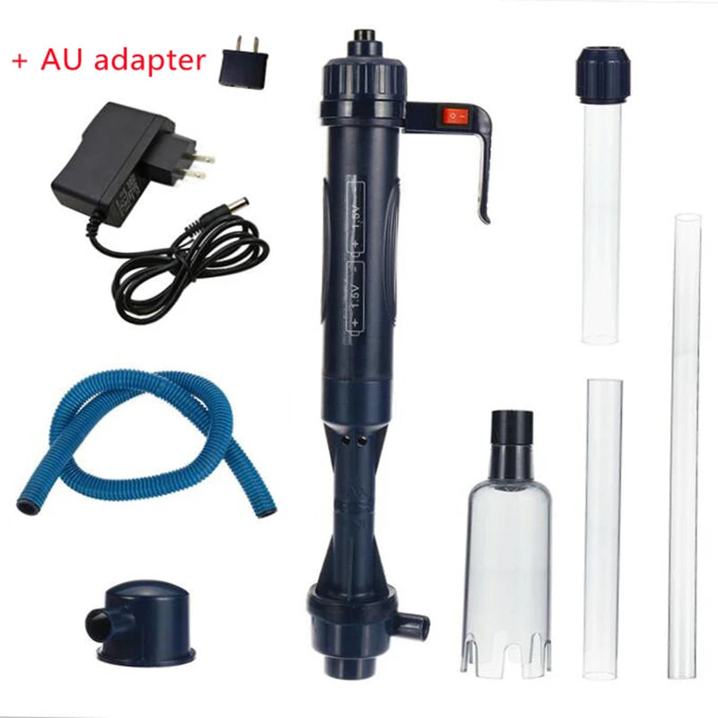 3W Aquarium Electric Gravel Cleaner Water Change Pump Cleaning Tools Water Changer Siphon for Fish Tank Water Filter Pump