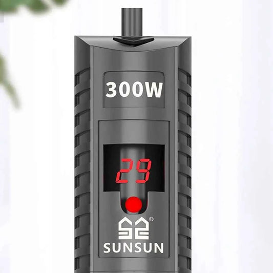 Quartz Glass Aquarium Submersible Heater Adjustable Temperature Non- Glass Fish Tank Heater LCD Display 20-34°C
