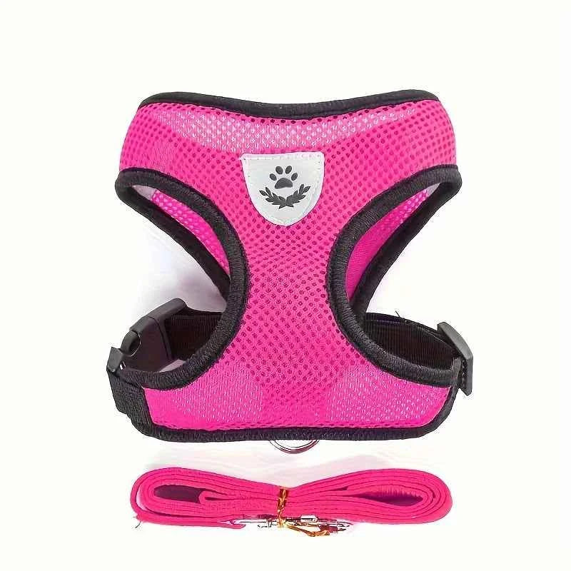 Cat Harness Adjustable, Escape-Proof Breathable Mesh with Reflective Vest  5-Foot Leash - Safe, Durable Outdoor Adventures