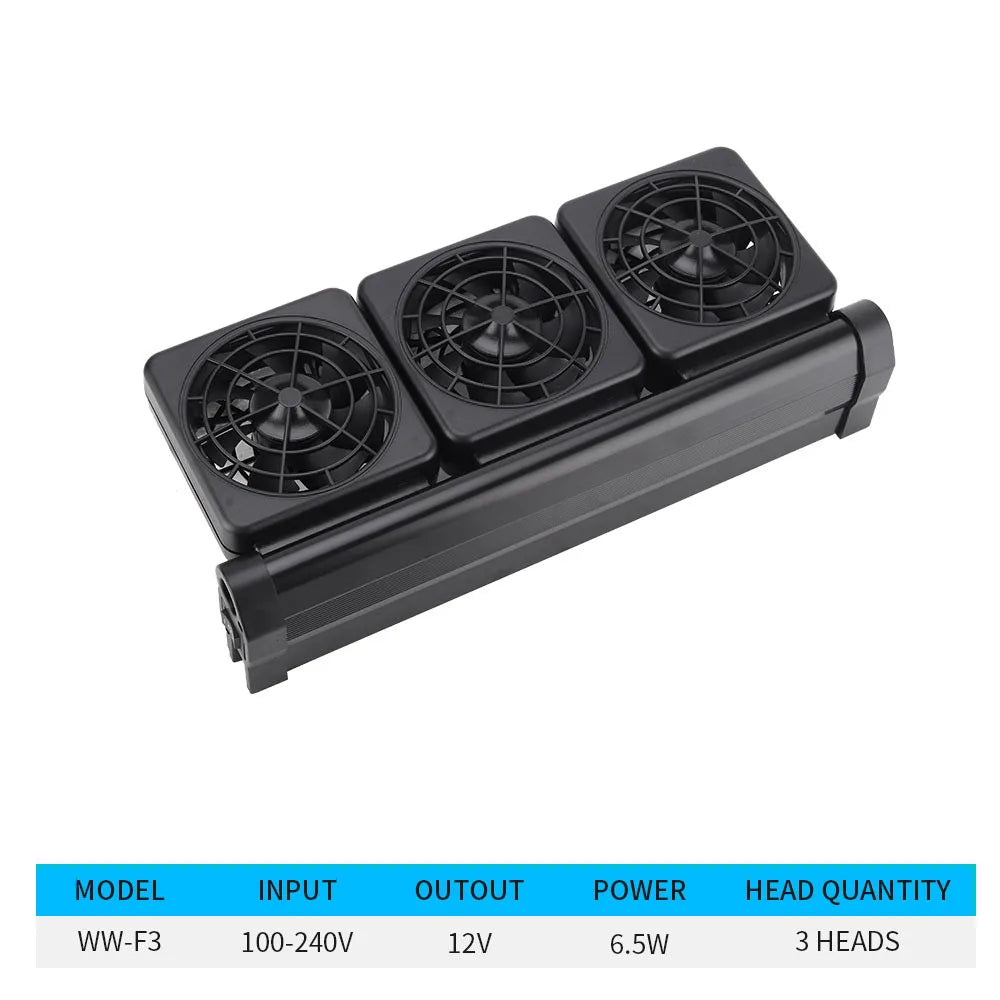 Adjustable Cooling Fan Fish Tank Heat Dissipation Cooling Fan Aquarium Farming Grass Tank Shrimp Tank